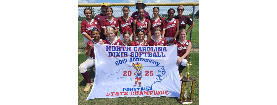 2025 NC Dixie Softball Ponytails Traditional State Champs